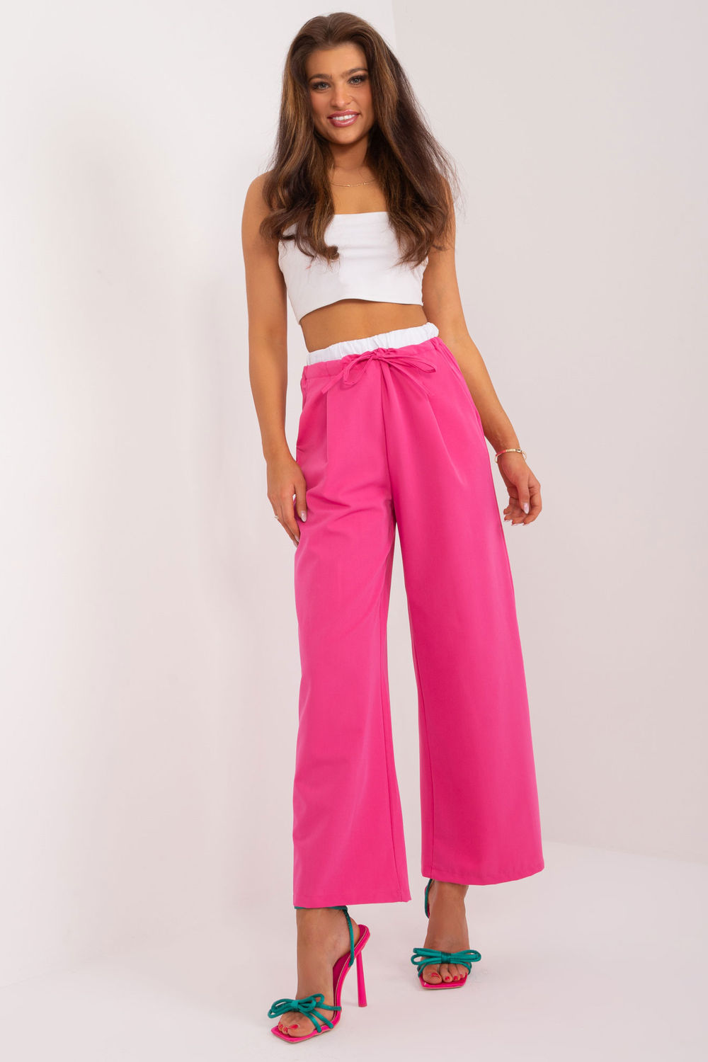 Chaussures à talons femme Italy Moda Pantalon Pantalon — rosé