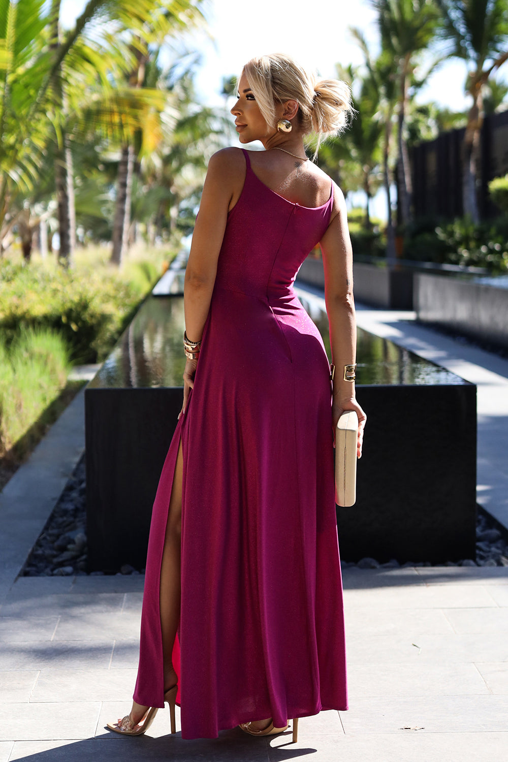 Robe femme Numoco Longue Longue — rosé