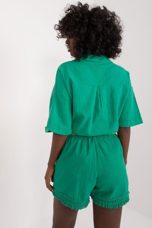 Chaussures à talons femme Italy Moda Shorts Shorts — vert