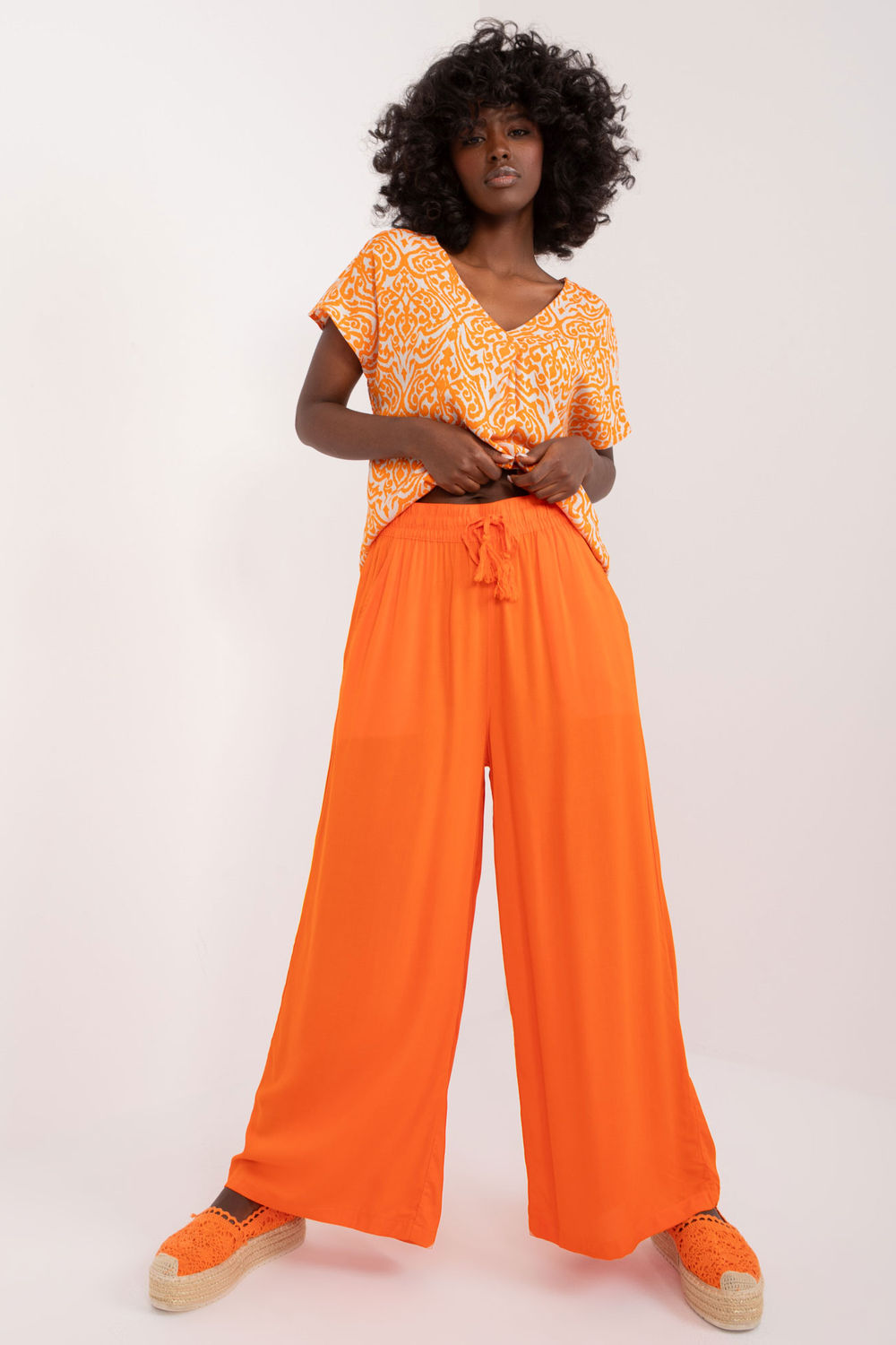 Chaussures à talons femme Sublevel Pantalon Pantalon — orange