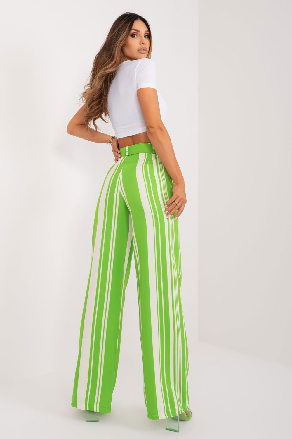 Chaussures à talons femme Italy Moda Pantalon Pantalon — vert