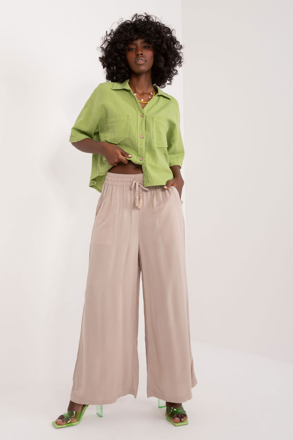 Chaussures à talons femme Sublevel Pantalon Pantalon — beige