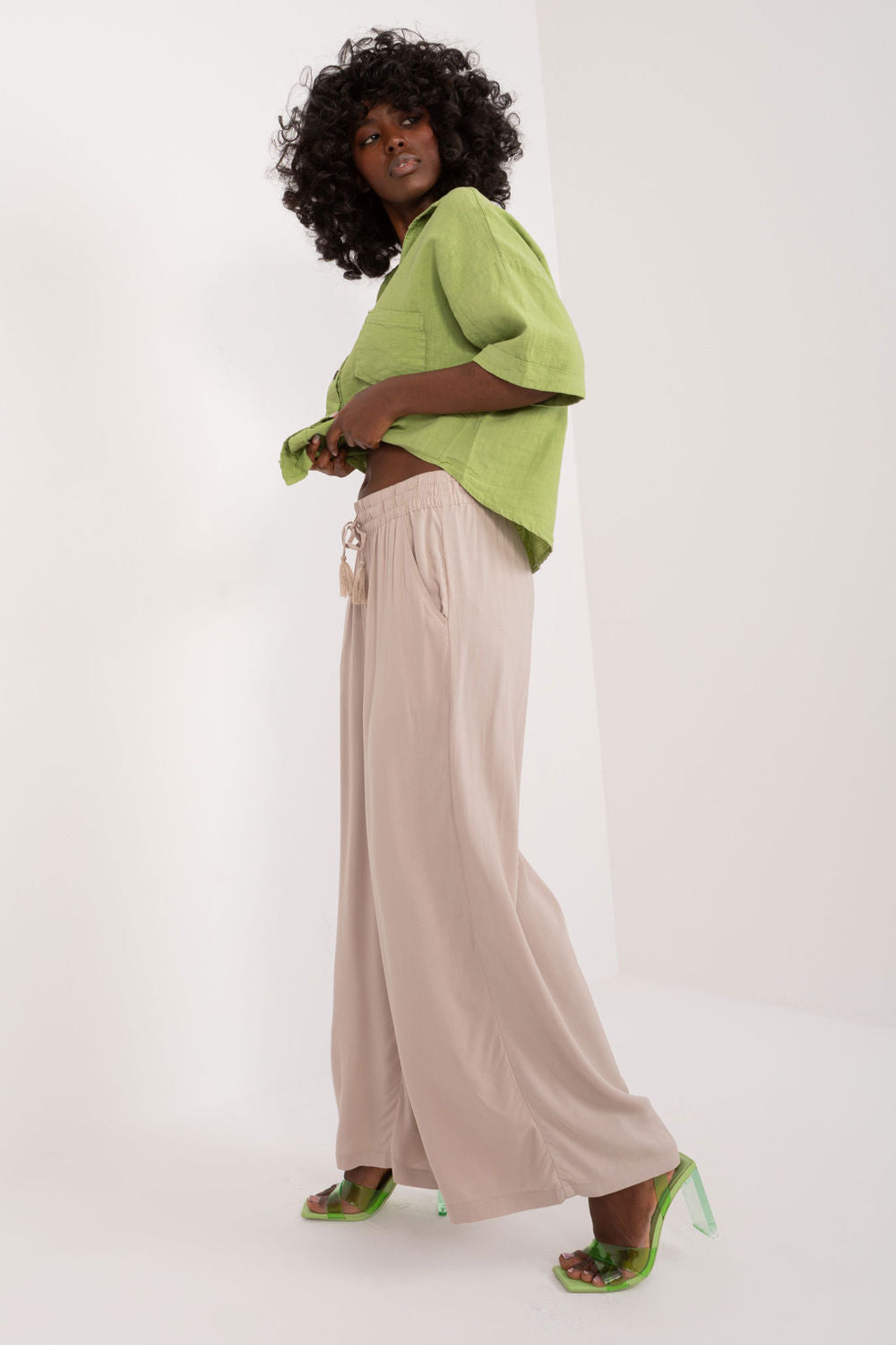 Chaussures à talons femme Sublevel Pantalon Pantalon — beige