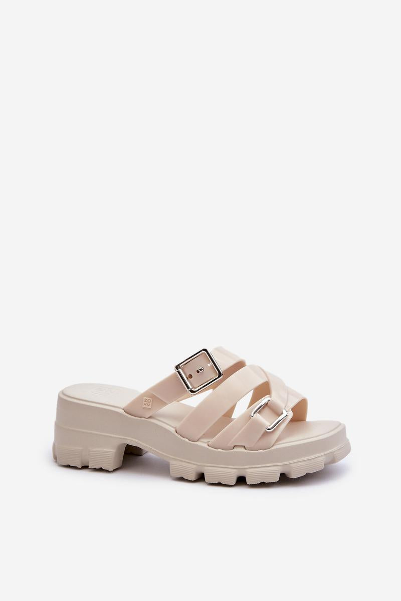 Sandales femme Step in style Clacquettes Clacquettes — beige