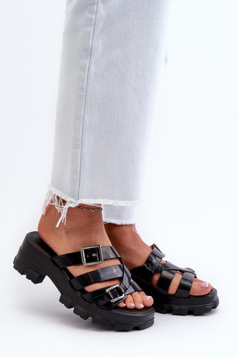Sandales femme Step in style Clacquettes Clacquettes — noir