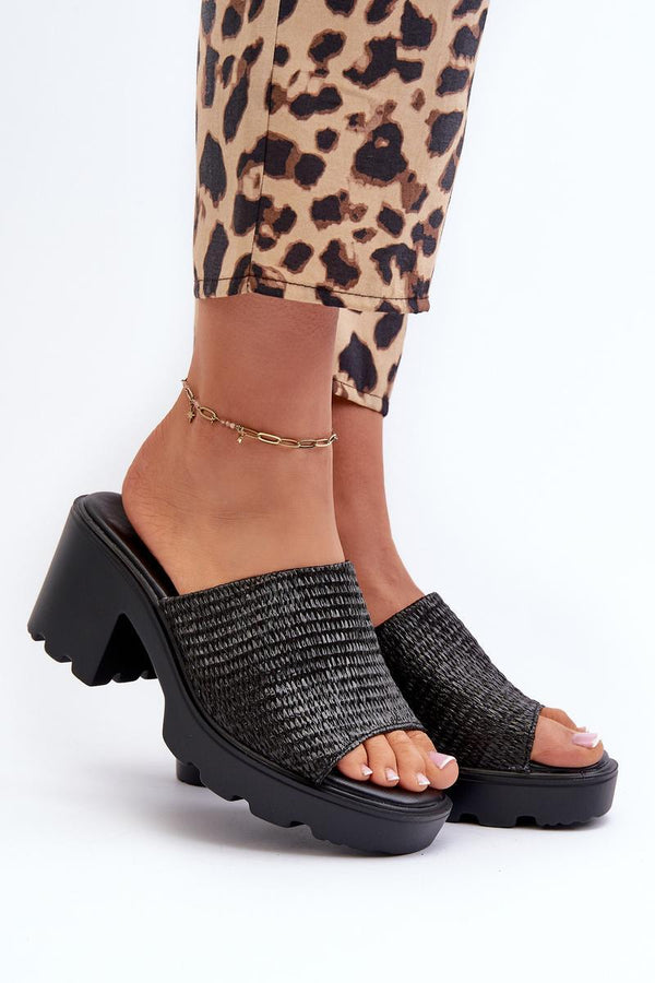 Sandales femme Step in style Clacquettes Clacquettes — noir