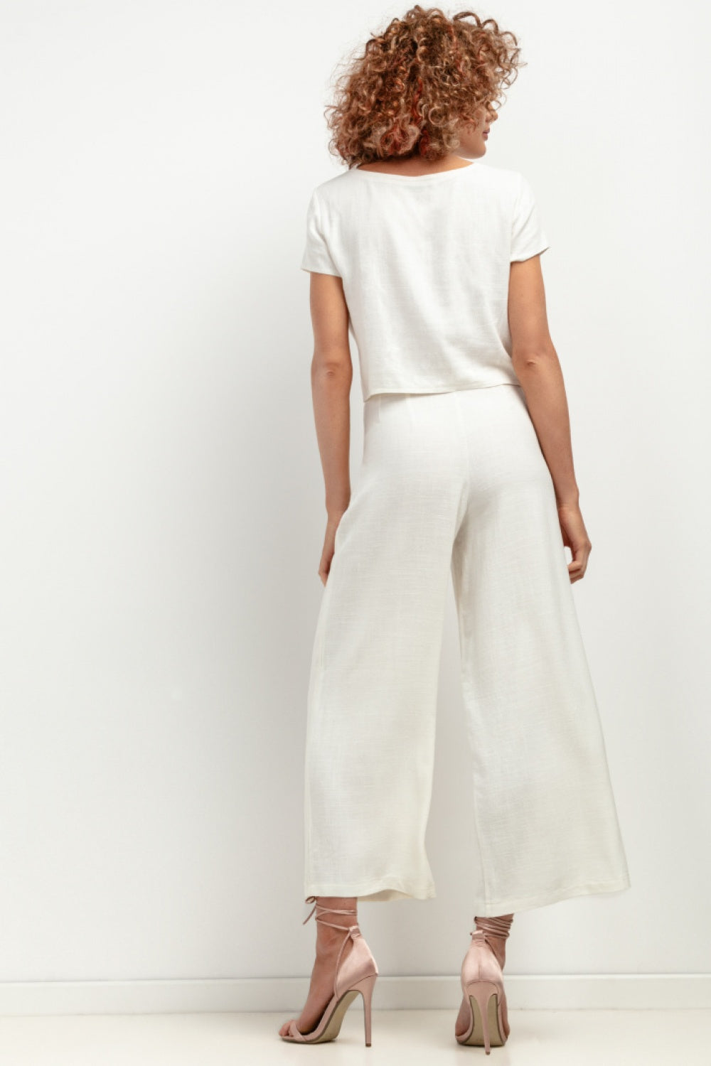 Chaussures à talons femme Tessita Pantalon Pantalon — blanc