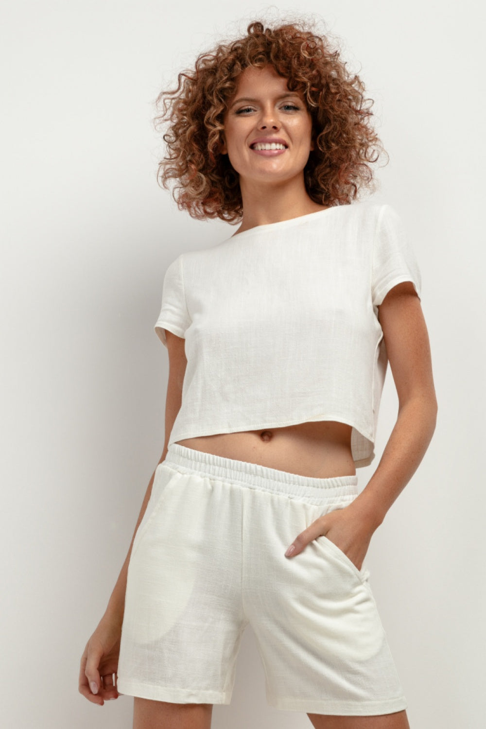 Chaussures à talons femme Tessita Shorts Shorts — blanc