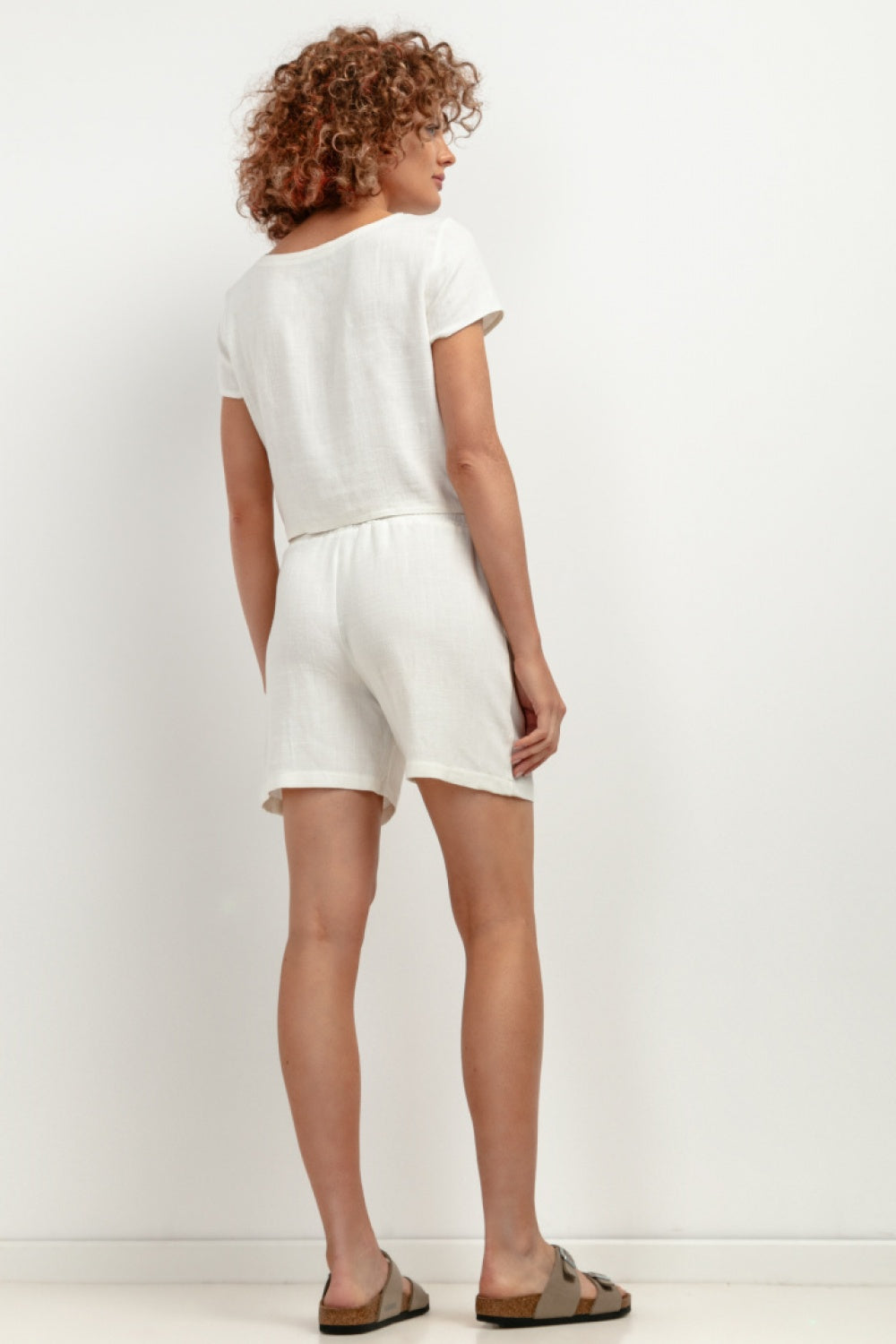 Chaussures à talons femme Tessita Shorts Shorts — blanc