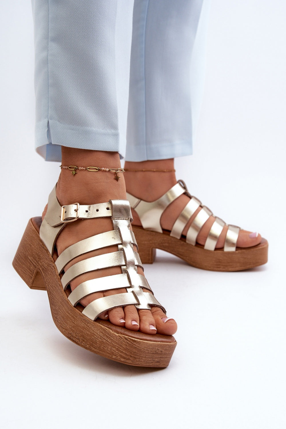 Sandales femme Step in style À Talons À — jaune