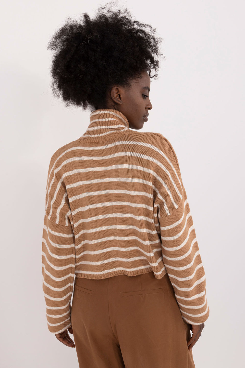 Pull femme Badu Col Roulé Col — brun