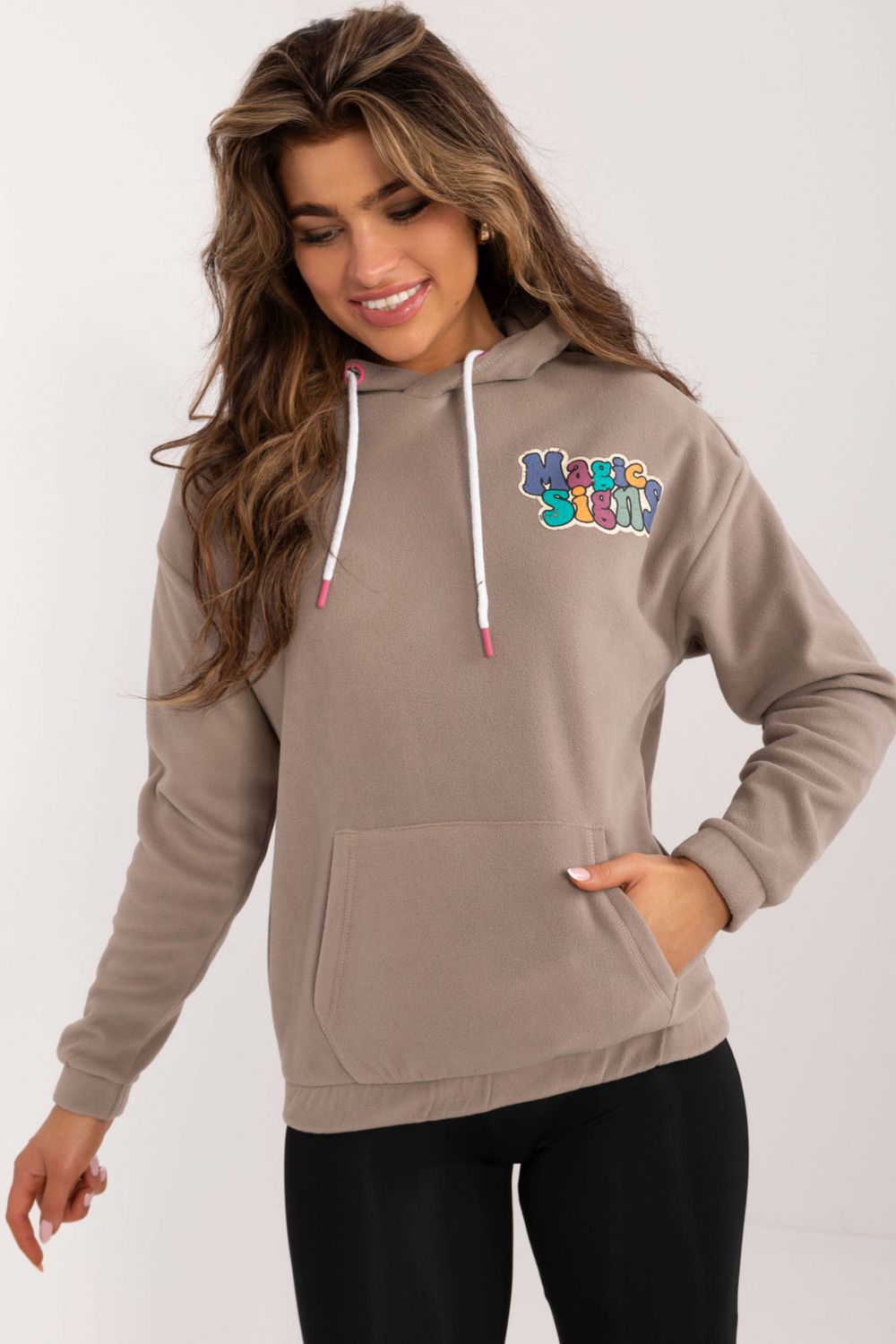 T-shirt femme Sublevel Sweatshirt Sweatshirt — beige