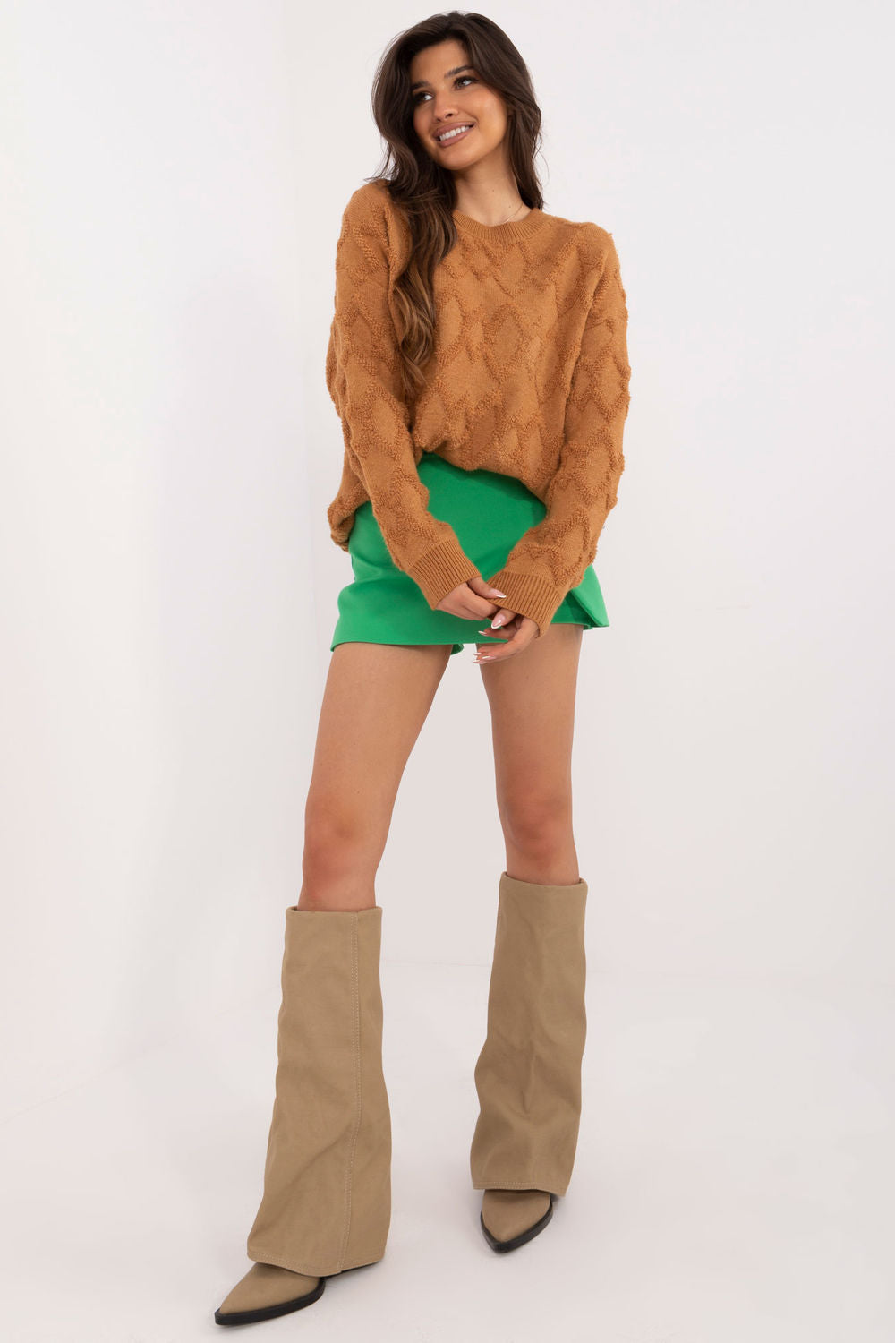 Pull femme AT Chandail Chandail — brun
