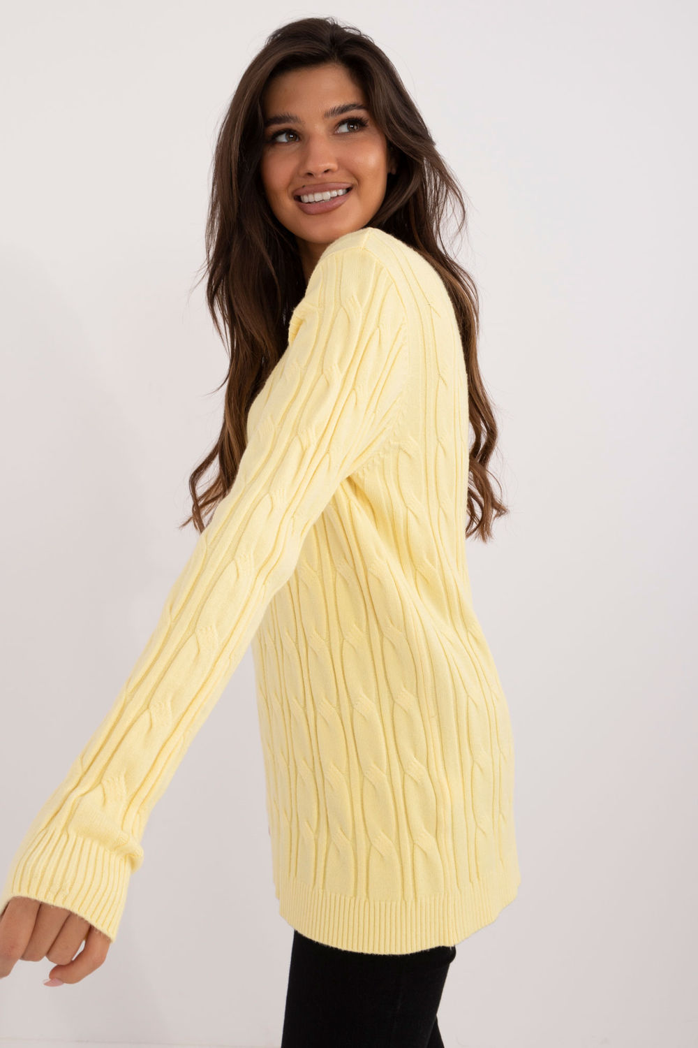 Pull femme AT Chandail Chandail — jaune