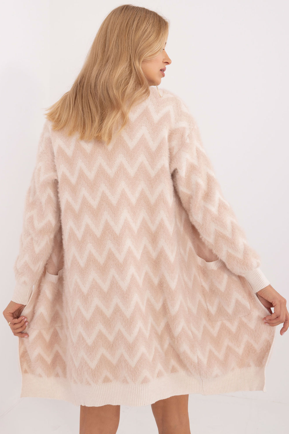 Cardigan femme AT — beige