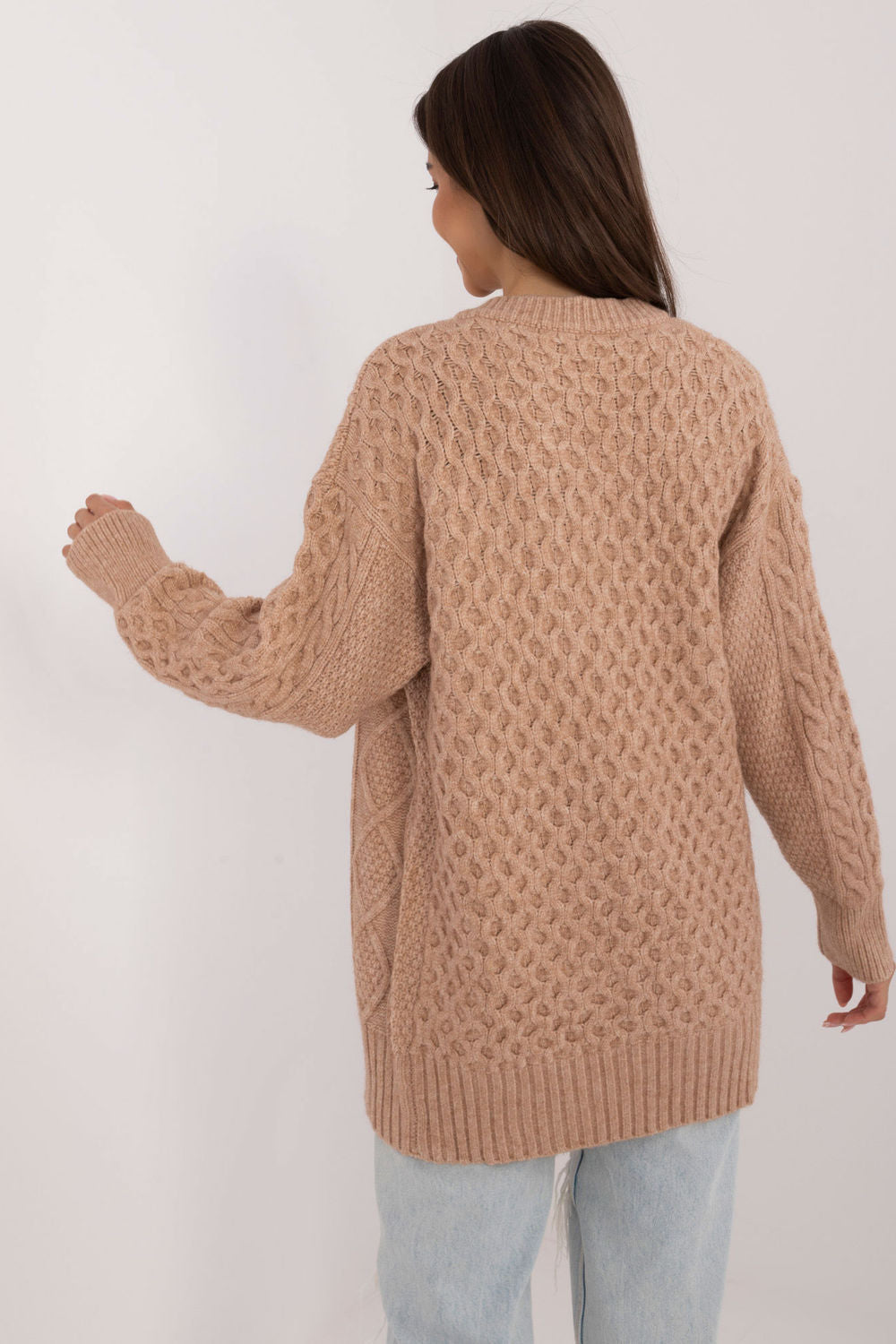 Cardigan femme AT — brun