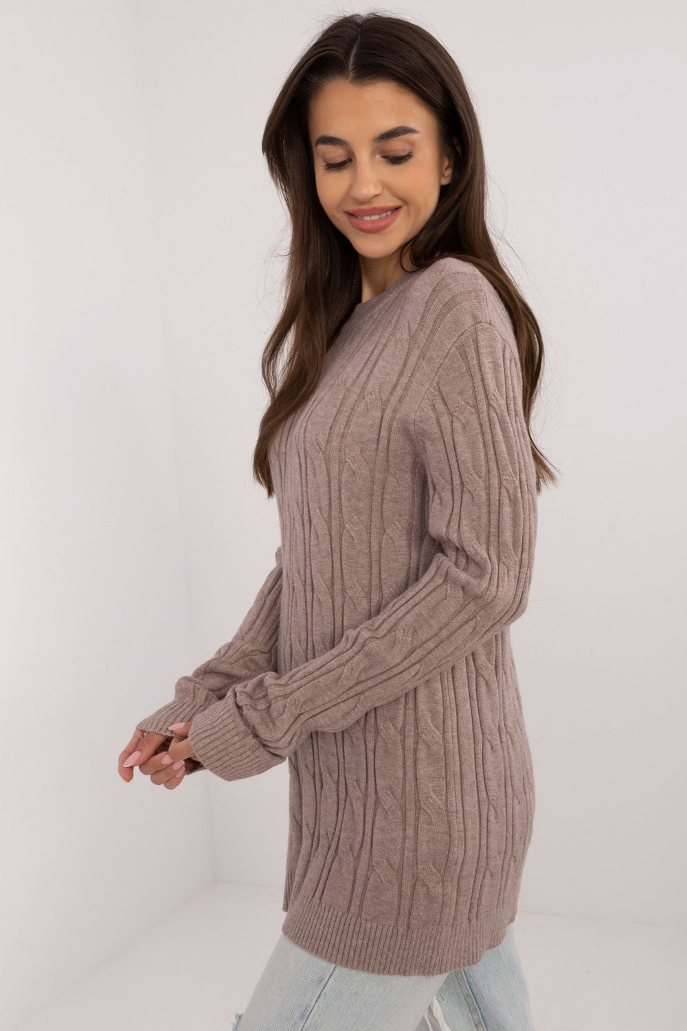 Pull femme AT Chandail Chandail — beige