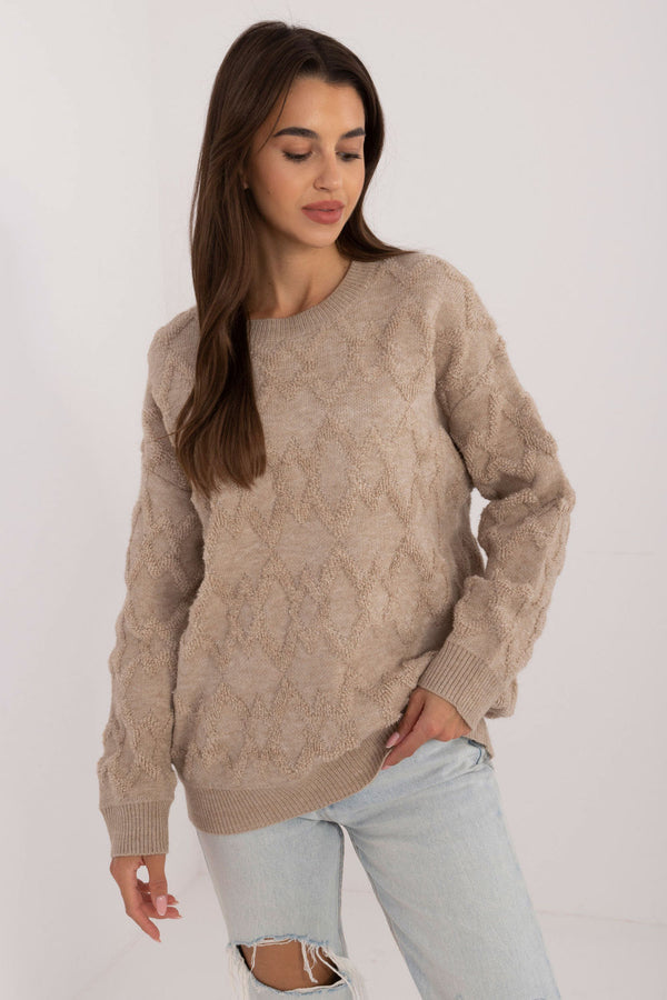 Pull femme AT Chandail Chandail — beige