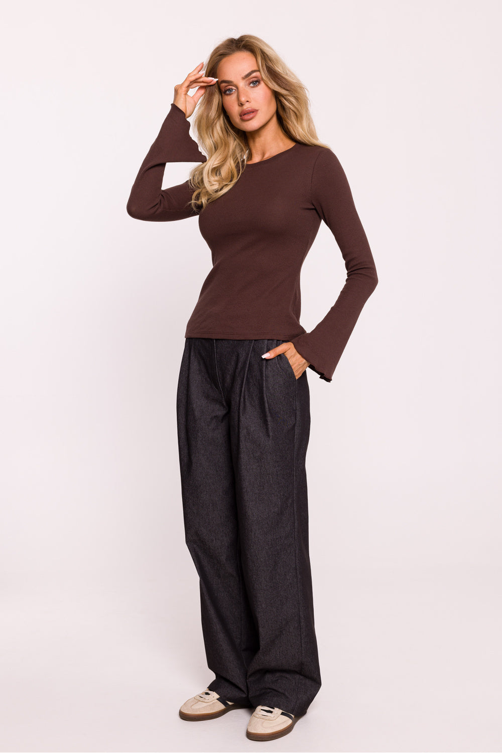 Blouse femme Moe Chemisier Chemisier — brun