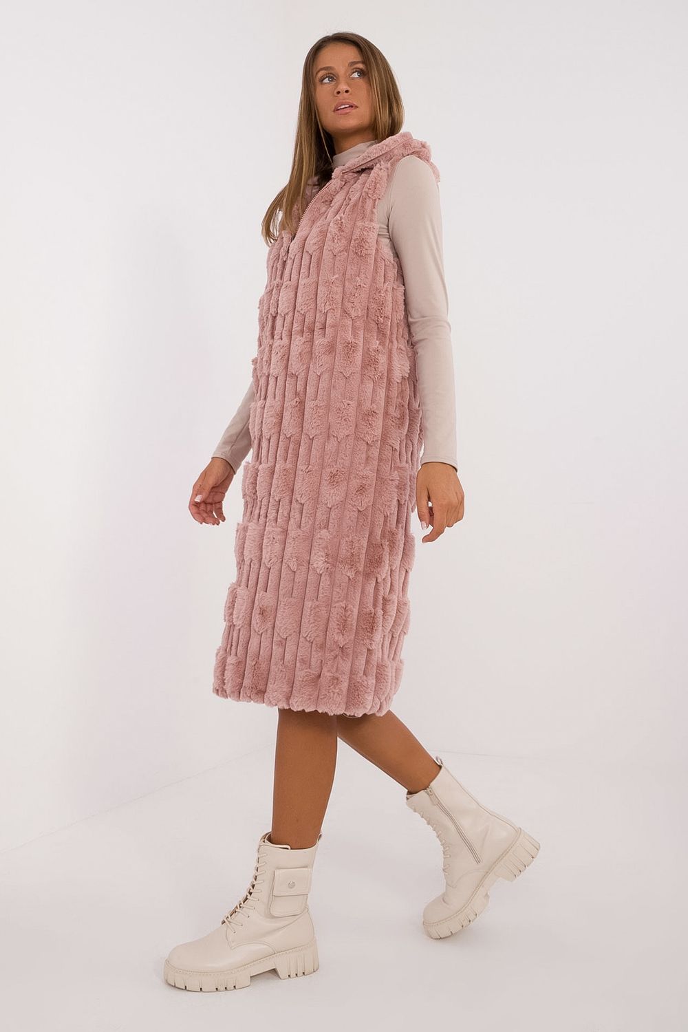 Gilet femme AT — rosé