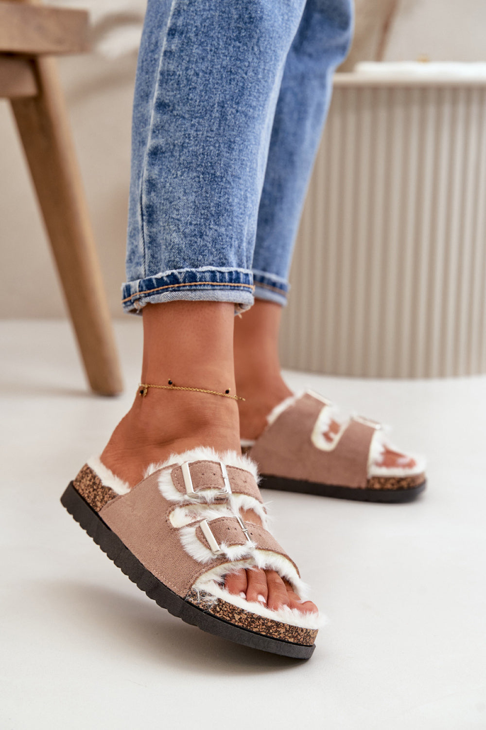 Pantalon femme Step in style Pantoufles Pantoufles — beige