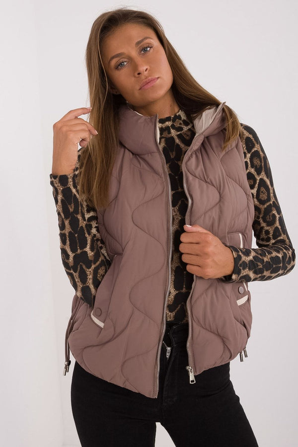 Gilet femme MBM — brun