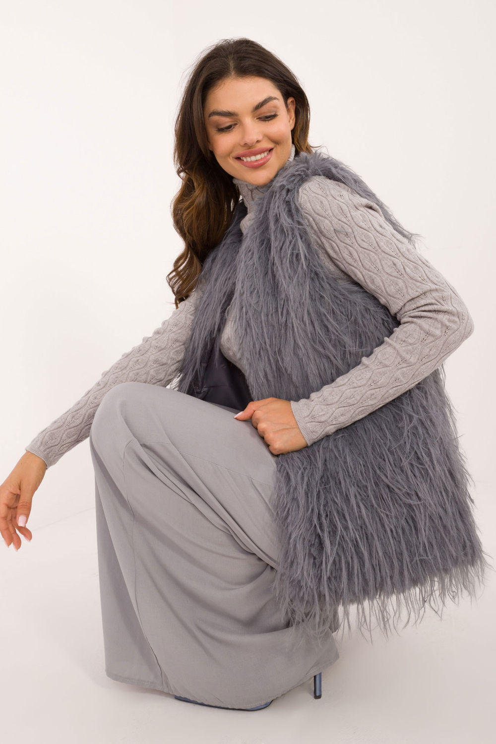Gilet femme AT — gris