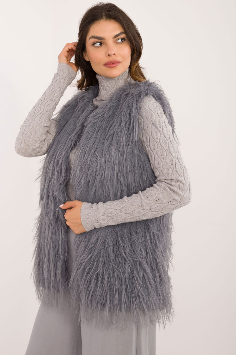 Gilet femme AT — gris