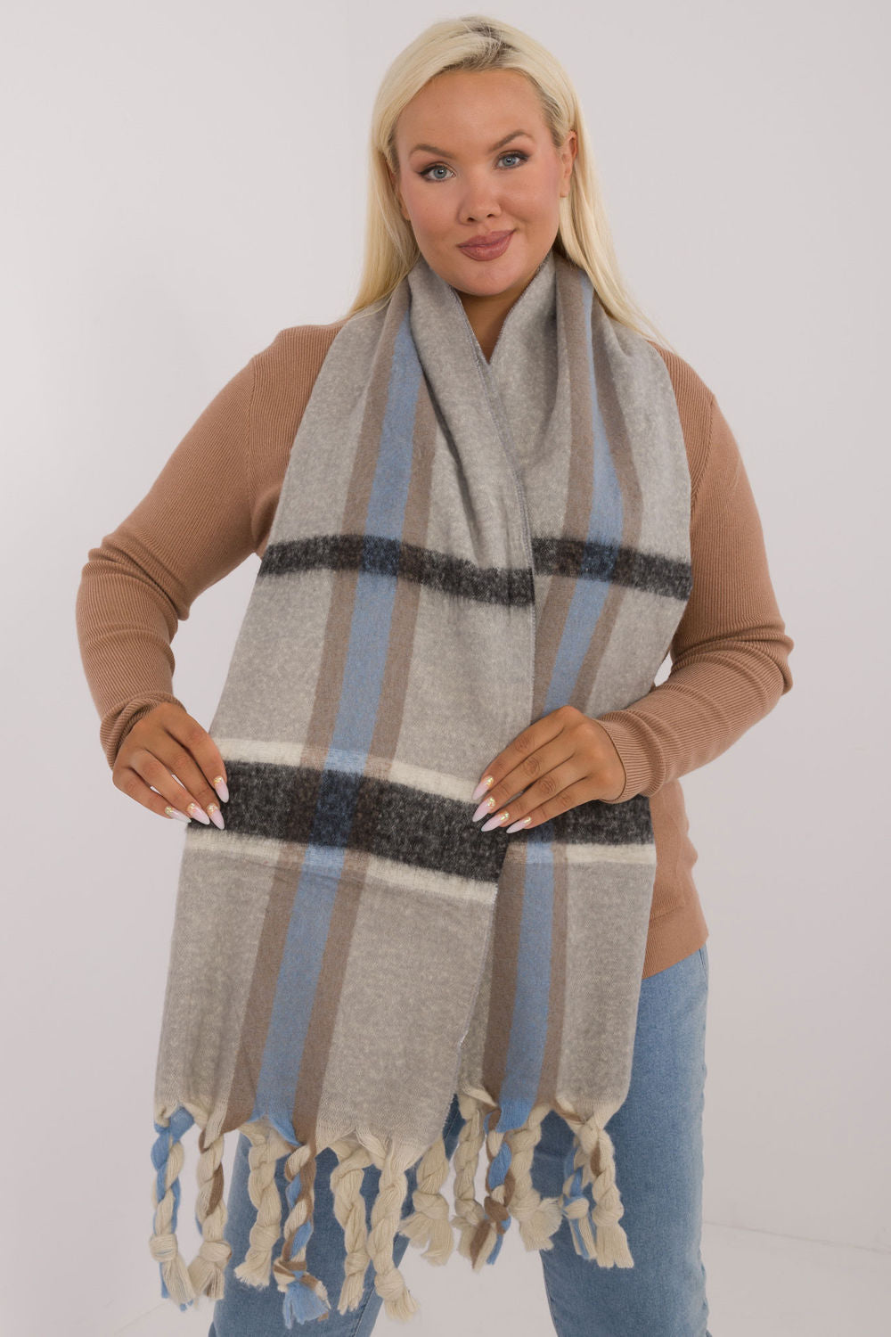 Châle femme AT — gris