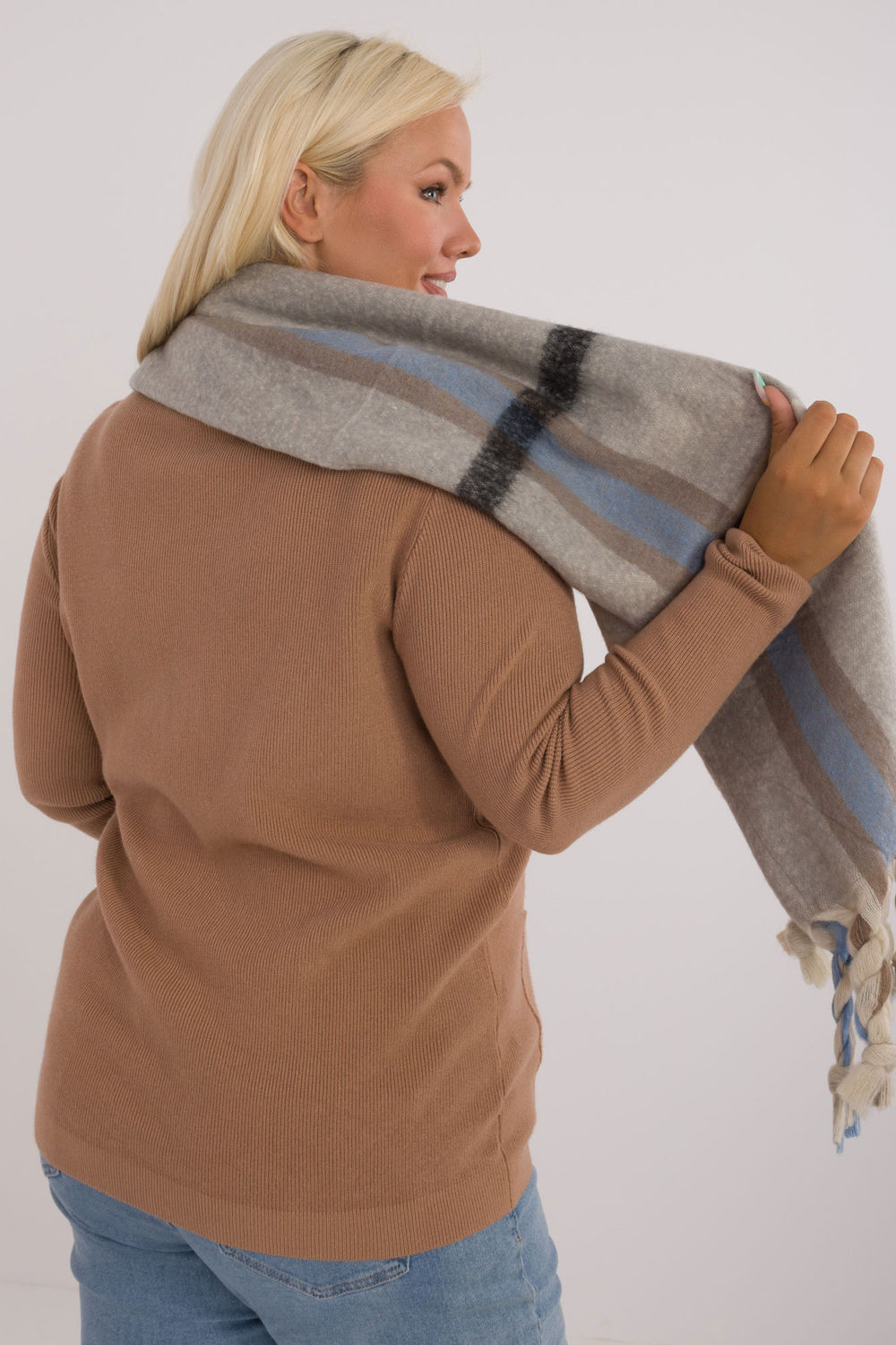 Châle femme AT — gris