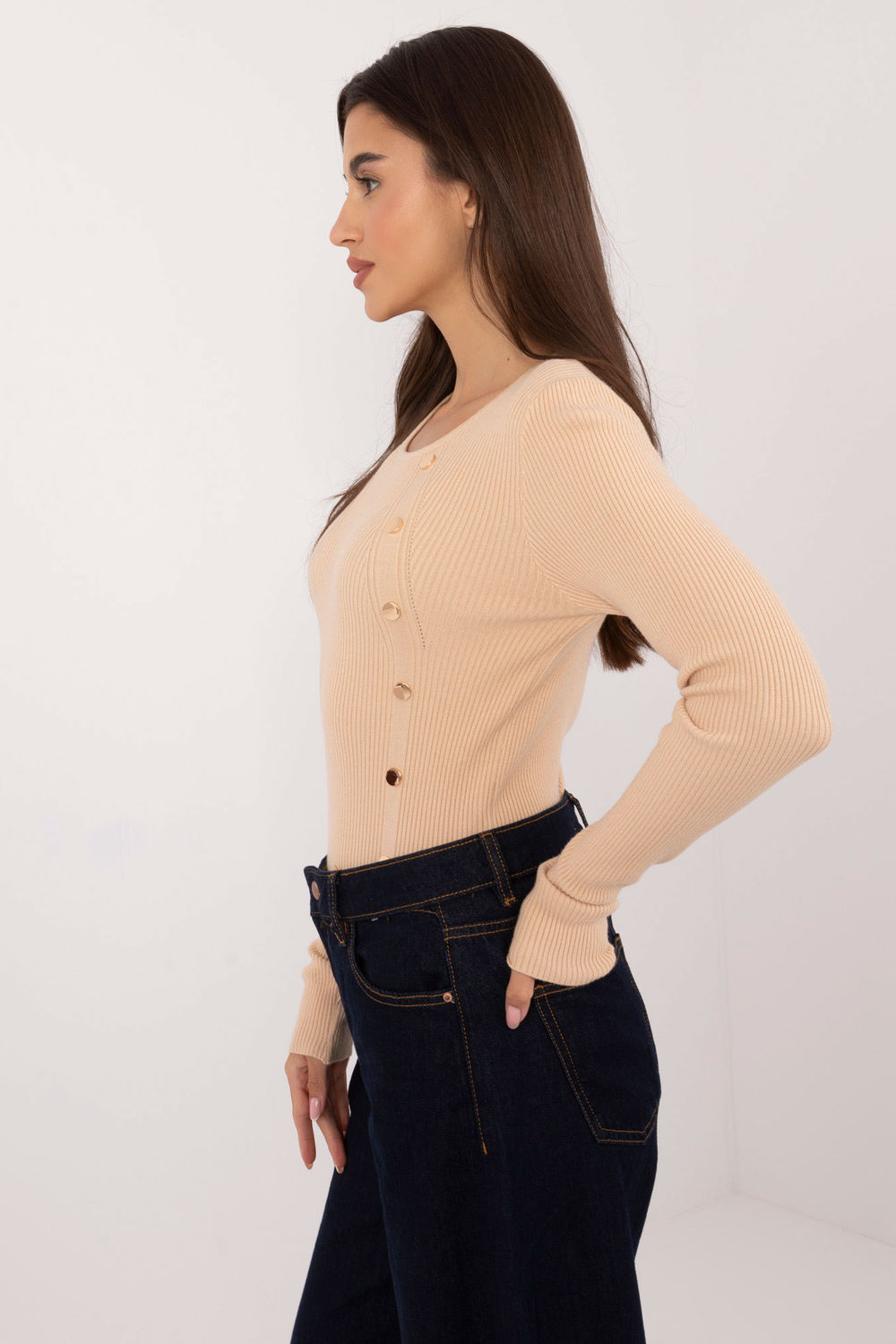 Pull femme AT Chandail Chandail — beige