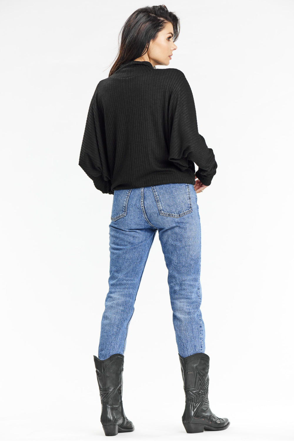 Pull femme awama Col Roulé Col — noir