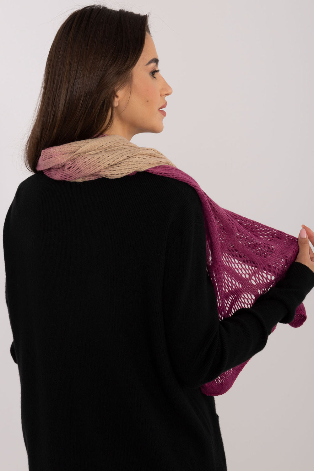 Châle femme AT — beige