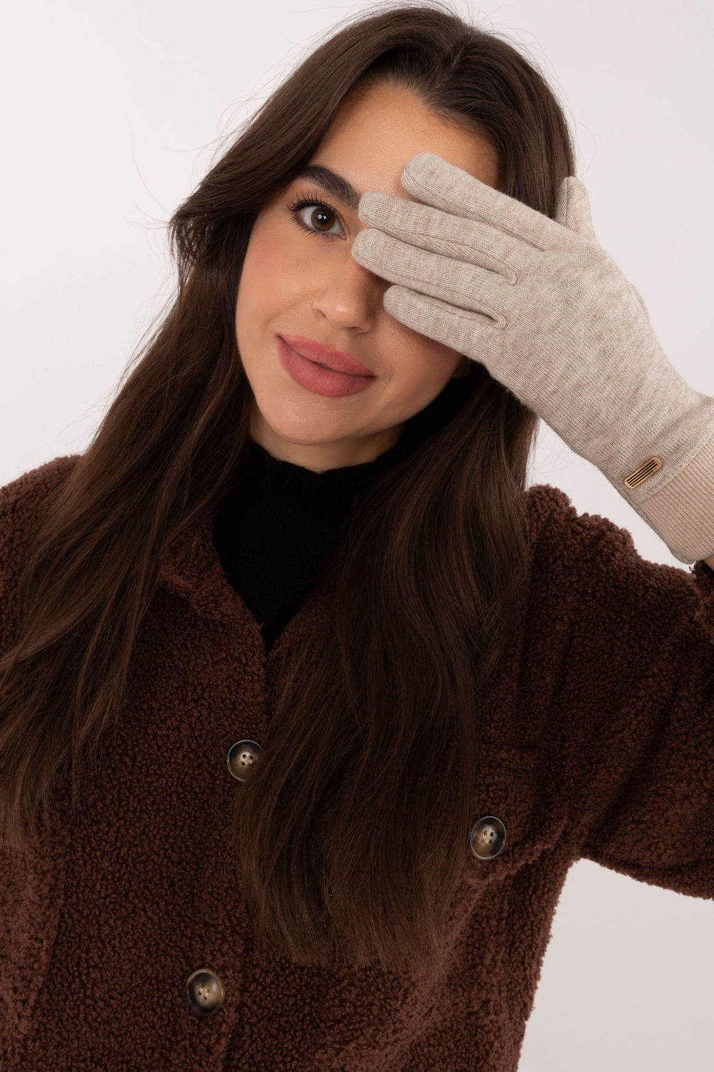 Gants femme AT — beige