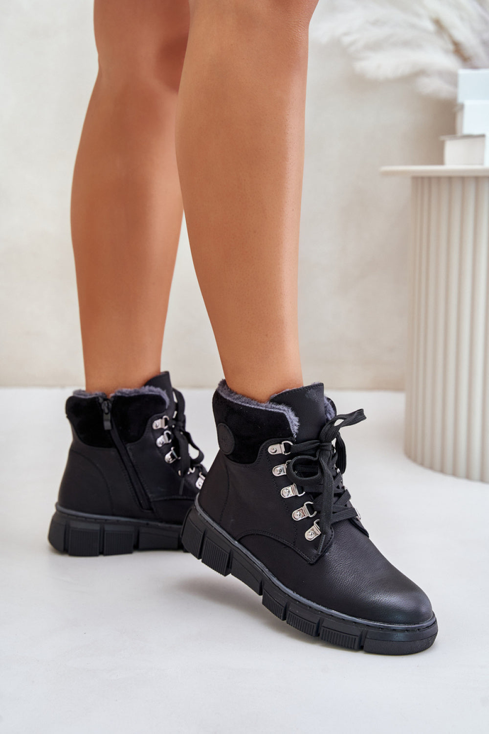 Bottes femme Step in style Trappeur Trappeur — noir