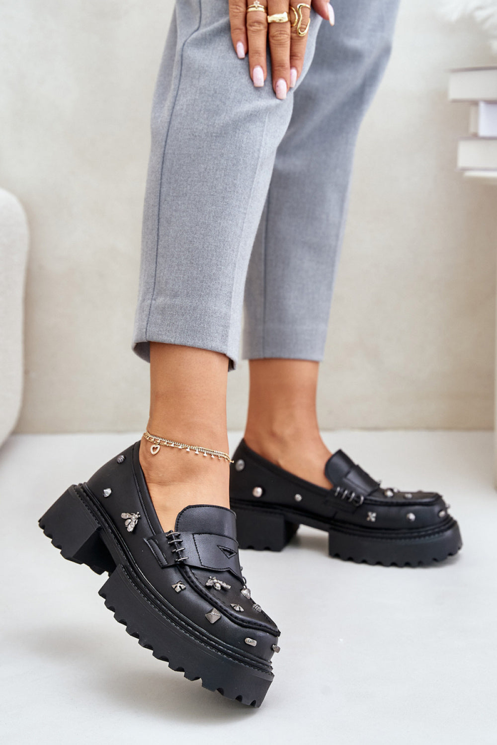Bottes femme Step in style Chaussures Basses Chaussures — noir