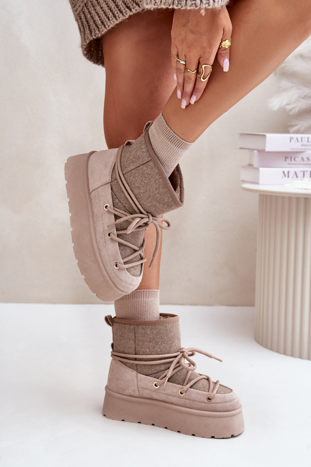 Bottes femme Step in style De Neige De — beige
