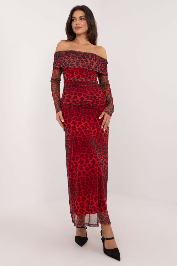 Robe femme Italy Moda De Soirée De — rouge