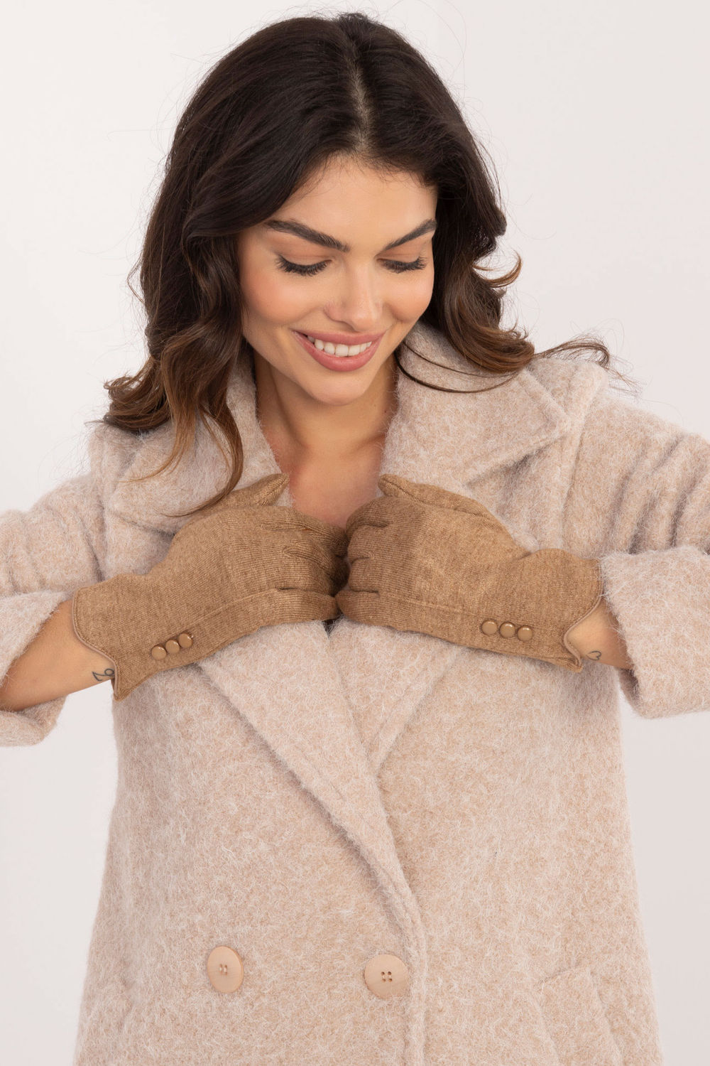 Gants femme AT — brun