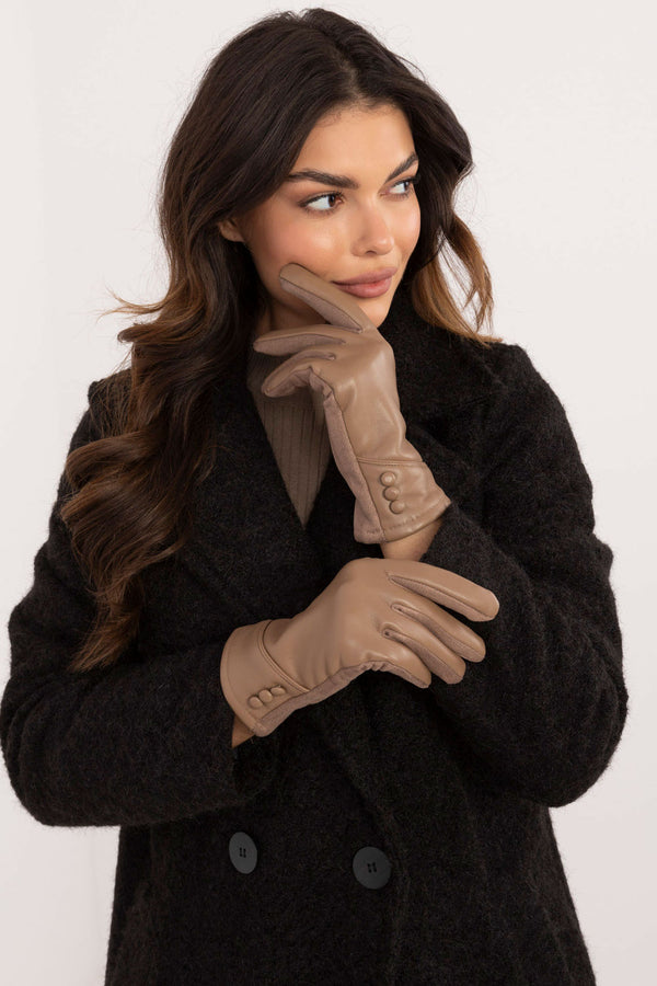 Gants femme AT — beige
