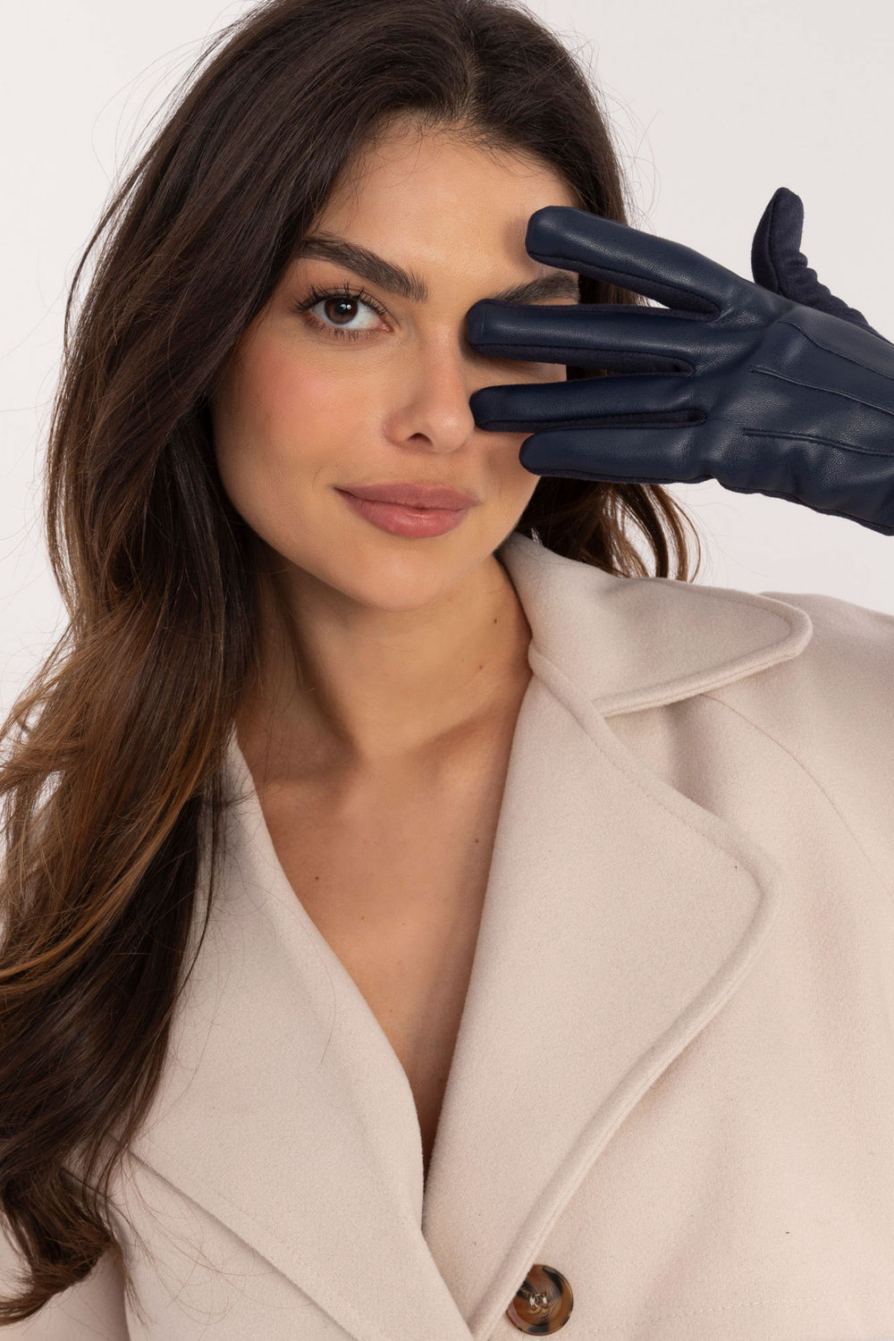 Gants femme AT — bleu marine