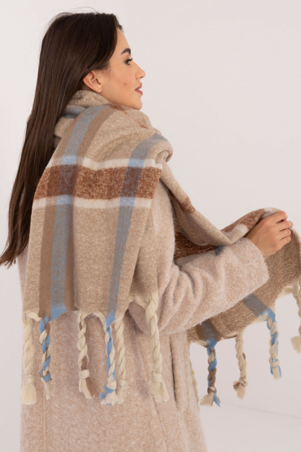 Châle femme AT — beige