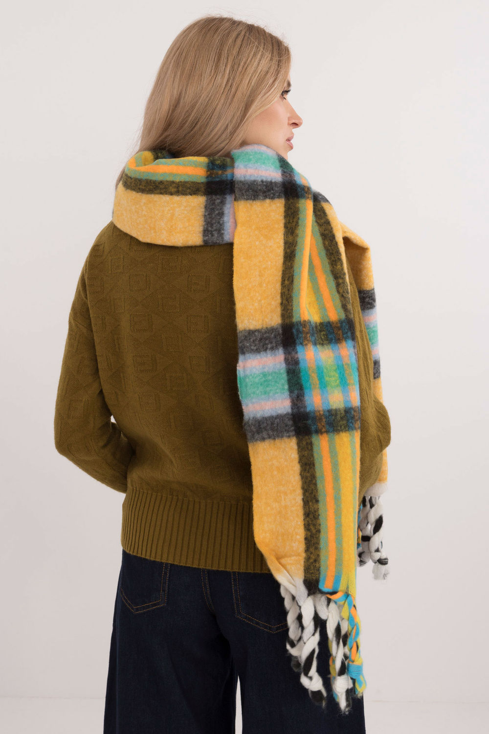 Châle femme AT — jaune