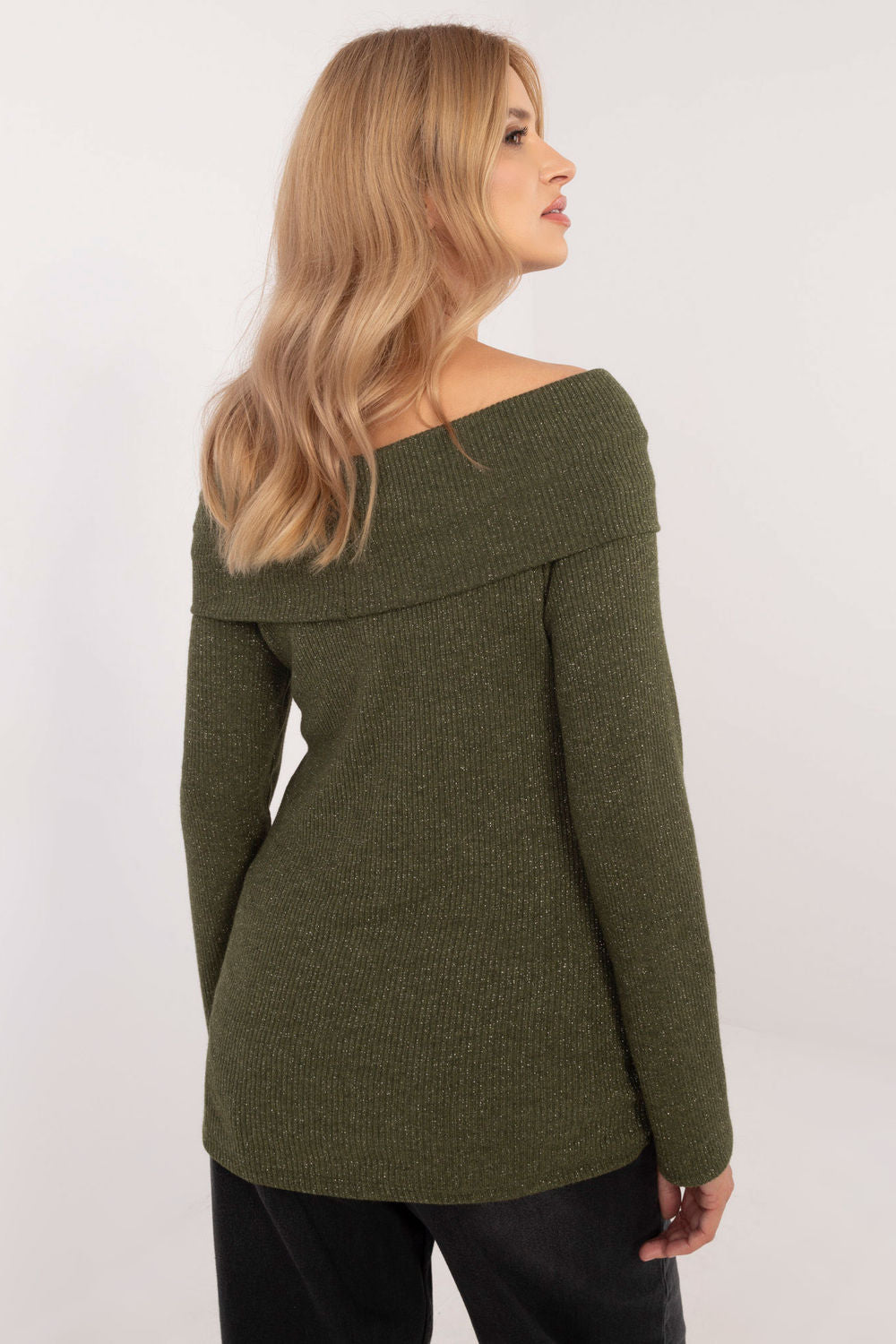 Pull femme Italy Moda Chandail Chandail — vert