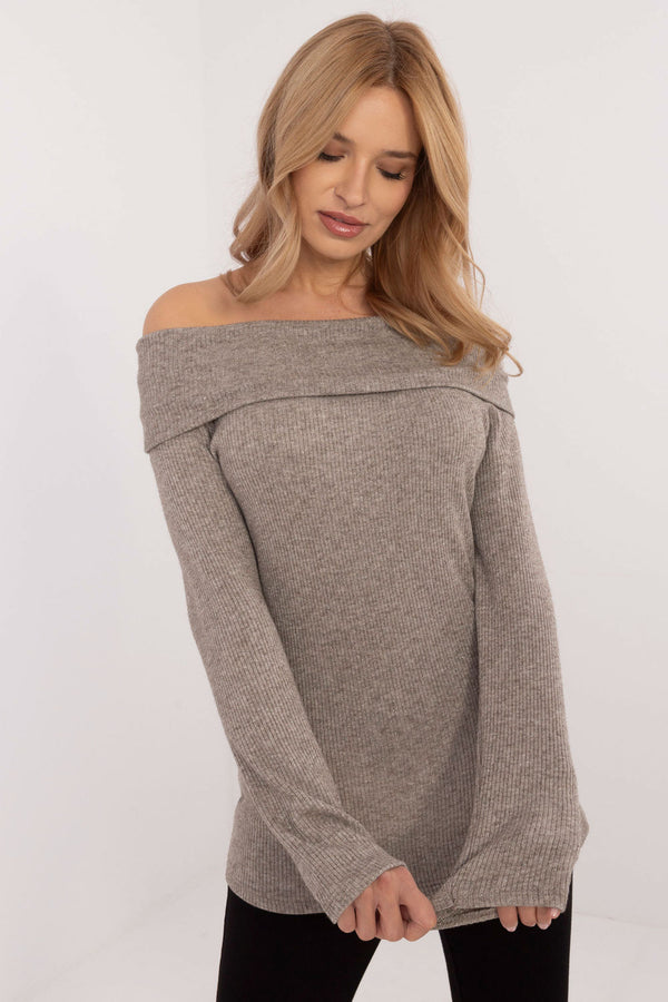 Pull femme Italy Moda Chandail Chandail — beige