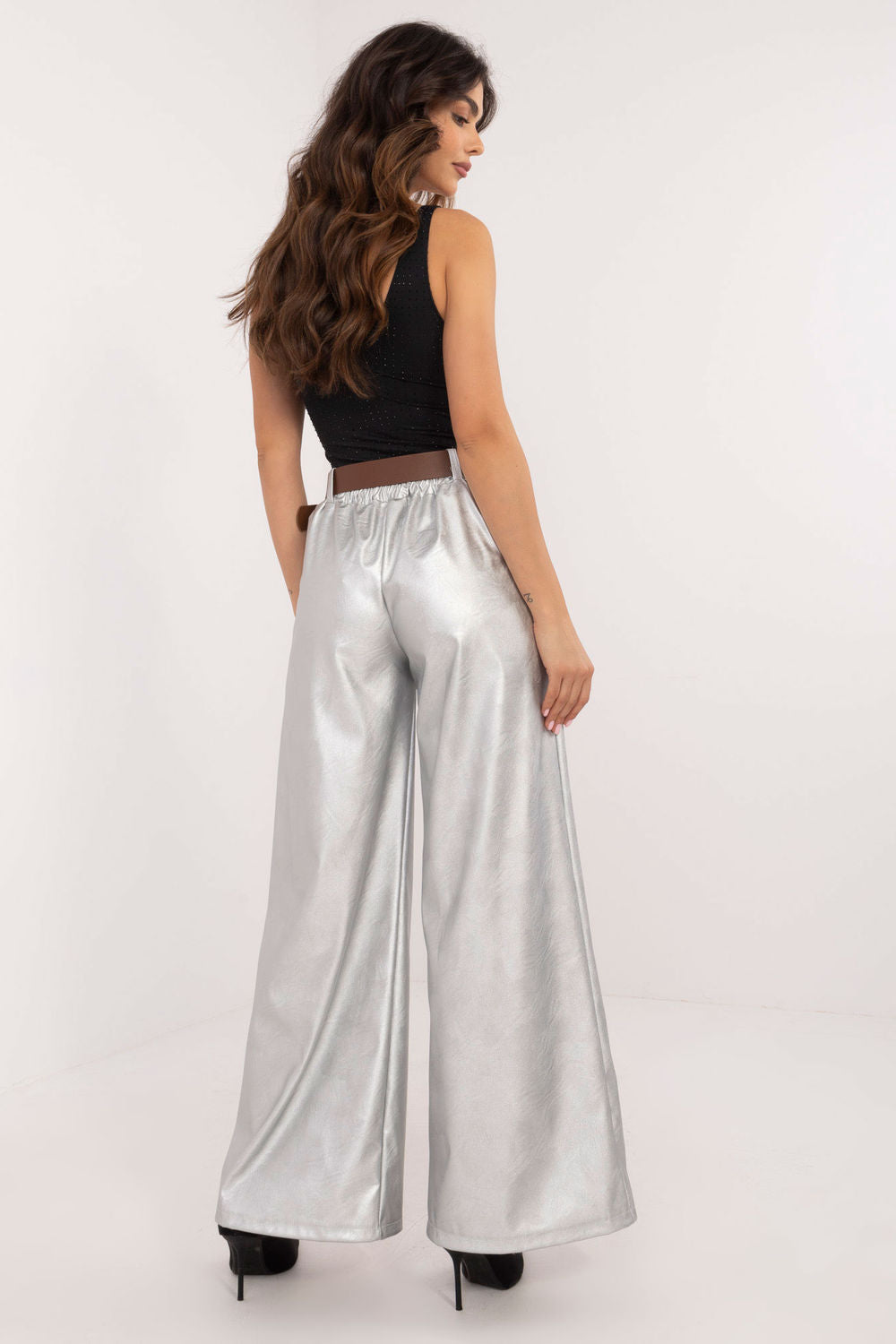 Chaussures à talons femme Italy Moda Pantalon Pantalon — gris