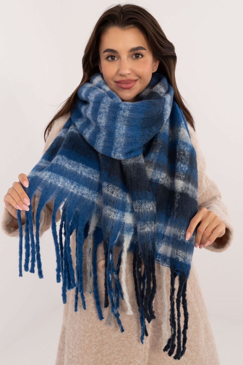 Châle femme AT — bleu
