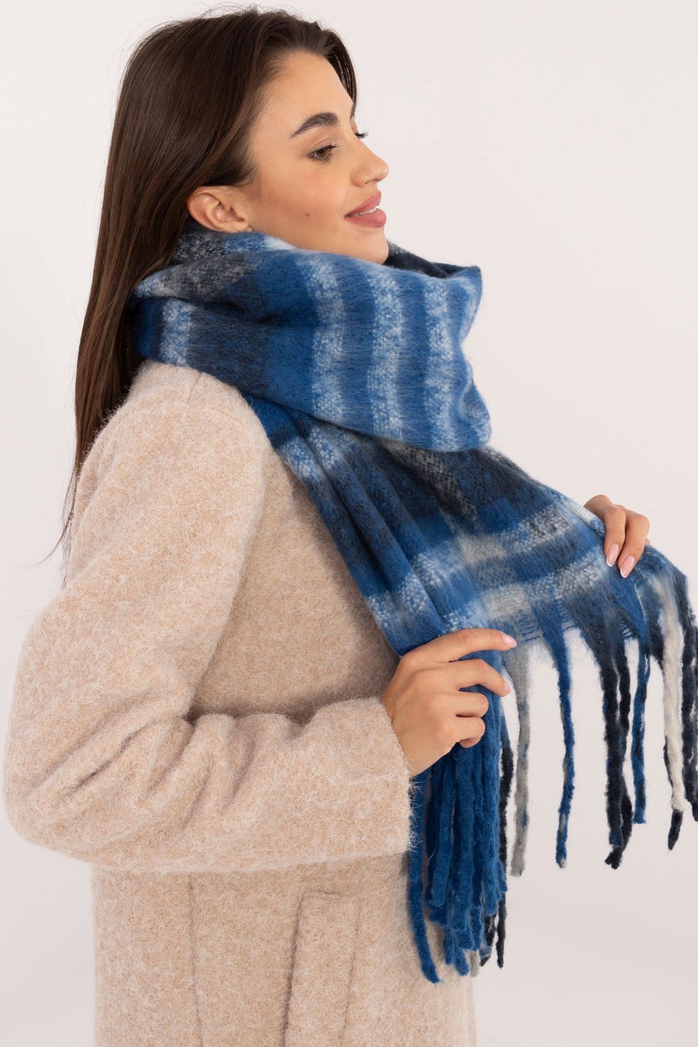 Châle femme AT — bleu