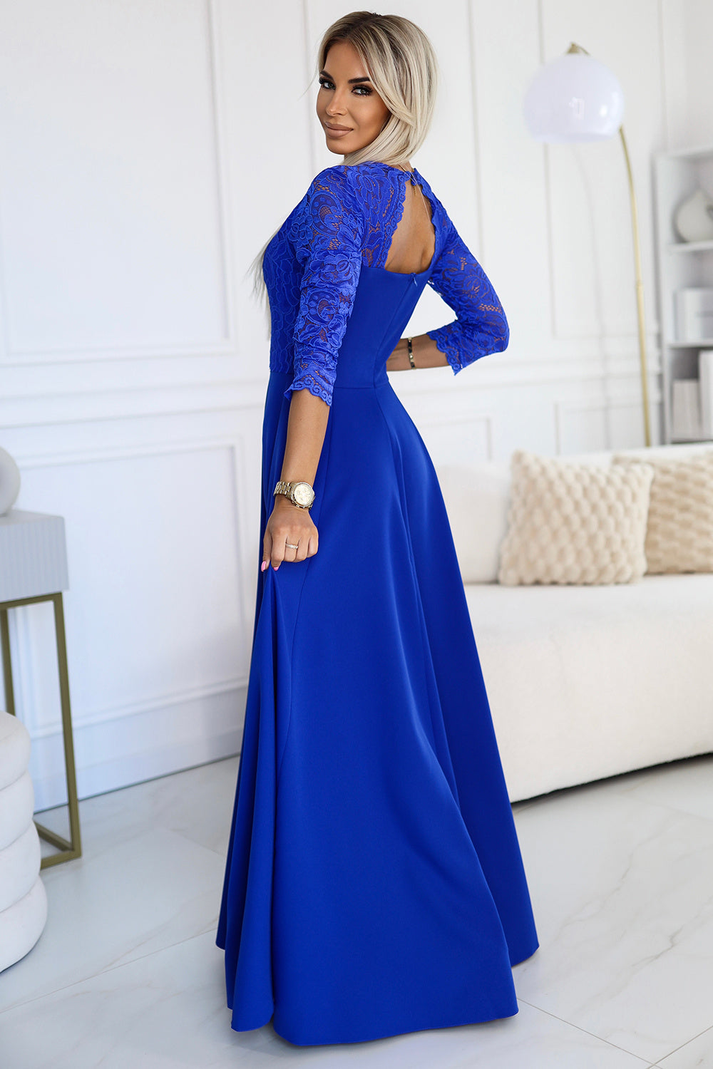 Robe femme Numoco Longue Longue — bleu