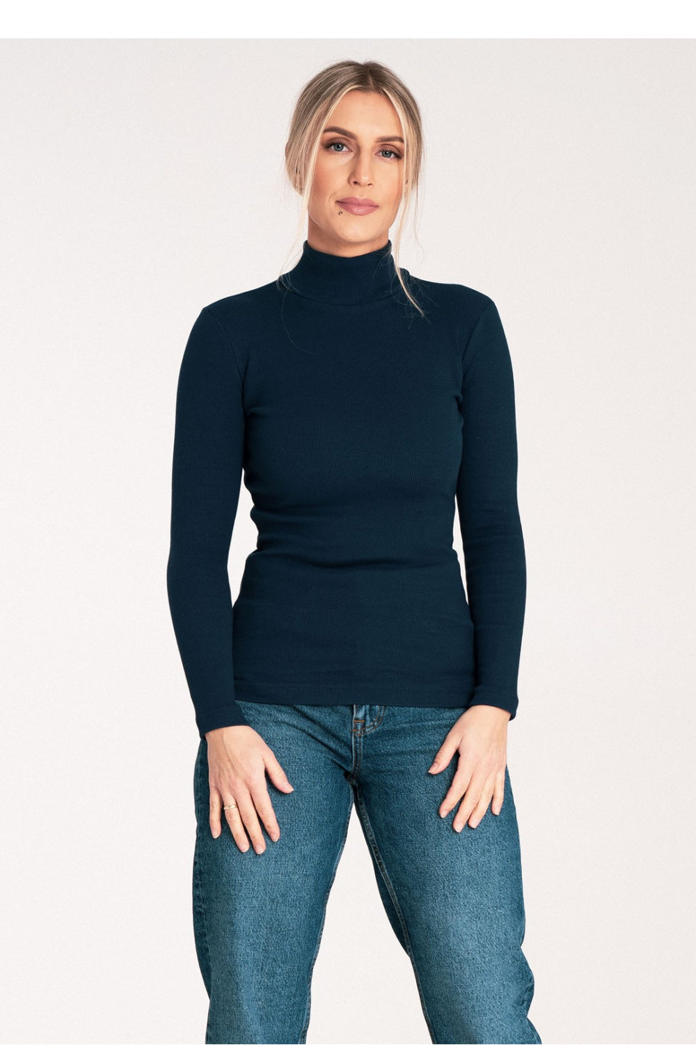Pull femme Figl Col Roulé Col — bleu marine